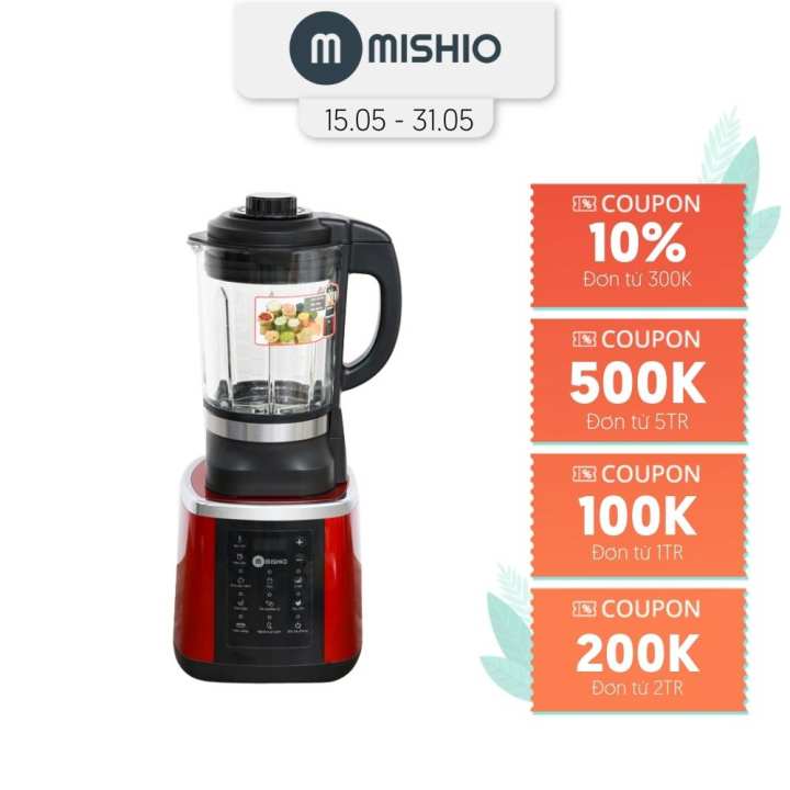 Máy làm sữa hạt đa năng Mishio MK160 cối 1.750L