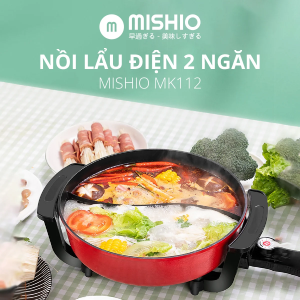 Nồi lẩu điện 2 ngăn Mishio MK112 5L