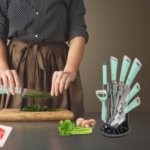 Bộ dao Scooking 9 món thép không gỉ cao cấp