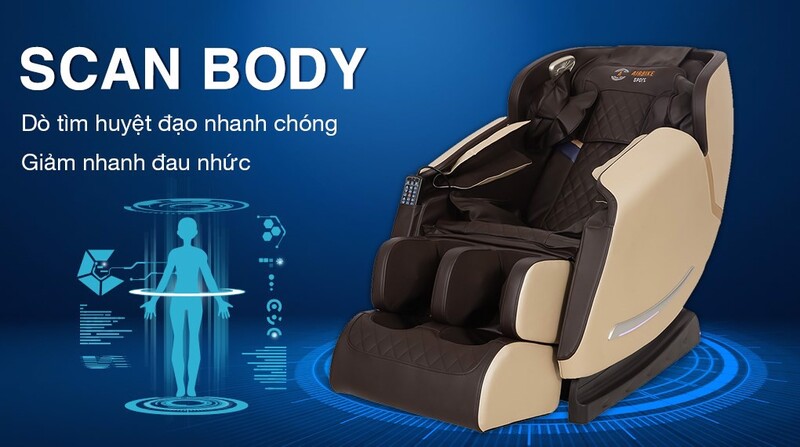 Scan Body trên ghế massage Airbike Sport MK-352