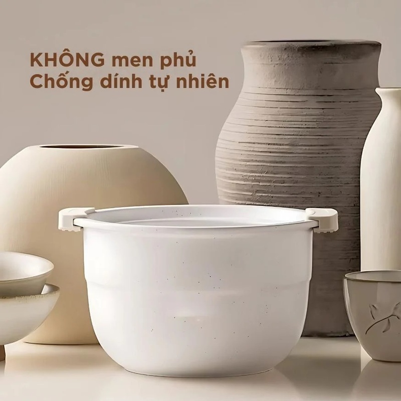Nồi cơm điện áp suất lòng sứ dưỡng sinh Mishio MK396