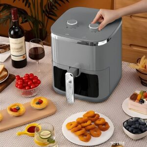 Nồi Chiên Không Dầu Mishio MK391 – Dung Tích 8 Lít Khổng Lồ, Nướng Nguyên Con Gà, Giá Cực Rẻ