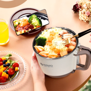 Ca nấu mini Mishio MK392 1,5 lít – Nồi lẩu điên đa năng 600W