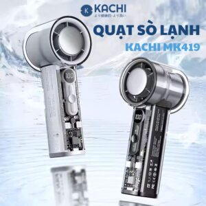 Quạt Sò Lạnh Cầm Tay Kachi MK419: Mát Lạnh Tức Thì, Đánh Tan Nóng Bức!