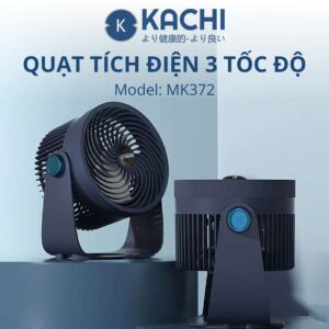 Quạt tích điện để bàn Kachi MK372 | Dung lượng pin 4000mAH