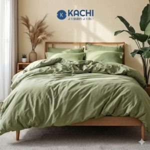 Bộ Drap Lụa Tencel 100% – Mát Lạnh, Mềm Mịn (Size 1m6/1m8 – Bọc Nệm Dày 20cm) MK445 Kachi