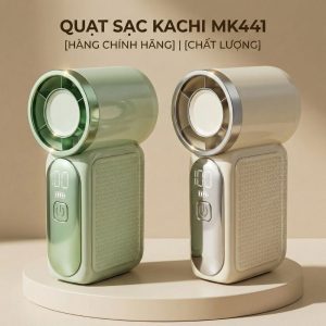 Quạt Cầm Tay Mini Kachi MK441 – Pin Khủng 3000mAh, Màn Hình LED Hiển Thị, 6 Cấp Độ Gió (Bảo Hành 18 Tháng)