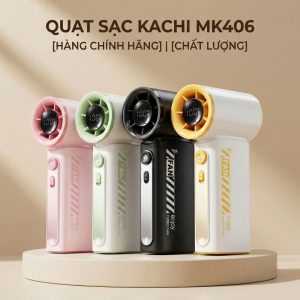 Quạt Phản Lực Cầm Tay Kachi MK406 – Pin 4000mAh, Gió Mạnh Gấp 1.5 Lần