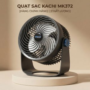 Quạt tích điện để bàn Kachi MK372 | Dung lượng pin 4000mAH