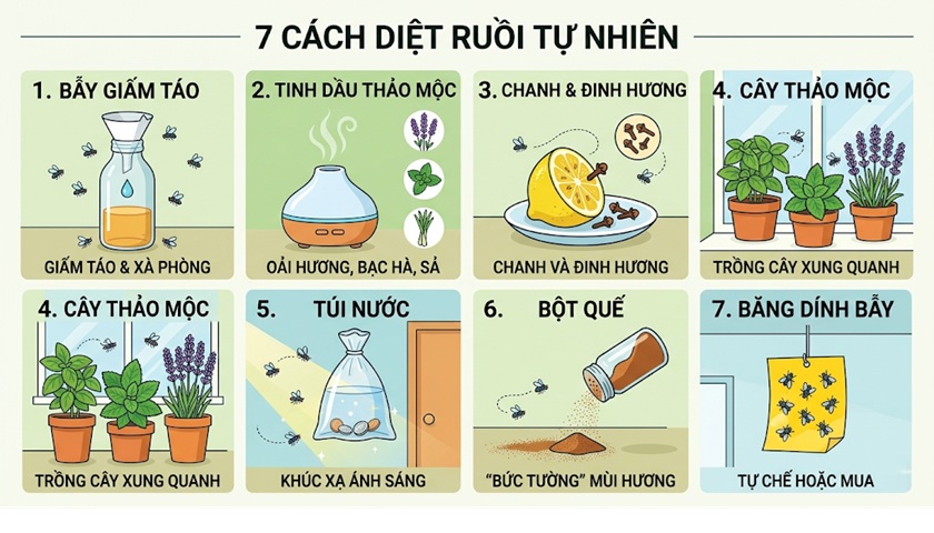Hướng dẫn cách diệt ruồi tại nhà an toàn tự nhiên 1 7 phương pháp diệt ruồi hiệu quả cao