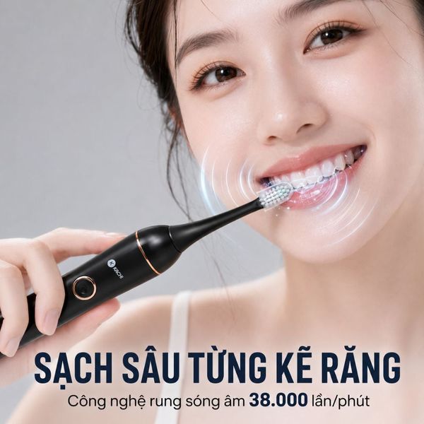 Bàn chải điện Kachi MK455 rung sóng âm dòng cao cấp 3 Bàn chải điện Kachi MK455 rung sóng âm dòng cao cấp - Ảnh 3