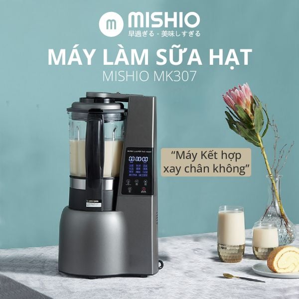 Máy làm sữa hạt và Xay Chân Không Mishio MK307 800W 1.75L 3 Máy làm sữa hạt và Xay Chân Không Mishio MK307 800W 1.75L - Ảnh 3