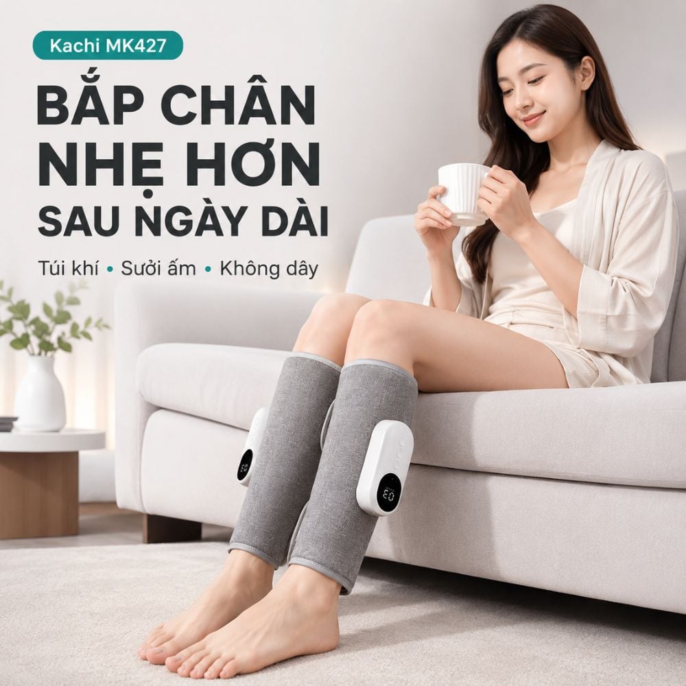 Máy Massage Chân Không Dây Kachi MK427: Giải Pháp Toàn Diện Cho Đôi Chân Khỏe Mạnh 1 Máy Massage Chân Không Dây Kachi MK427: Giải Pháp Toàn Diện Cho Đôi Chân Khỏe Mạnh