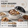 Nồi Áp Suất Đáy Từ Mishio MK500 (3.5L) – Tối Giản Thao Tác, Tối Ưu Thời Gian