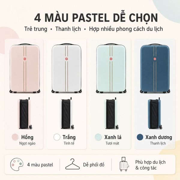 Vali Du Lịch Xếp Gọn MK355 20 Inch– Gọn Khi Cất, Tiện Khi Đi 2 Vali Du Lịch Xếp Gọn MK355 20 Inch– Gọn Khi Cất, Tiện Khi Đi - Ảnh 2