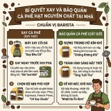 Bí Quyết Xay Và Bảo Quản Cà Phê Hạt Nguyên Chất Tại Nhà Chuẩn Vị Barista