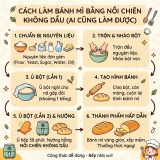 Cách làm bánh mì bằng nồi chiên không dầu ai cũng làm được