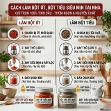 Cách Làm Bột Ớt, Bột Tiêu Siêu Mịn, Giữ Trọn 100% Tinh Dầu Tại Nhà